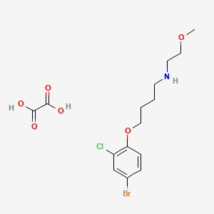 4-(4-bromo-2-chlorophenoxy)-N-(2-methoxyethyl)butan-1-amine;oxalic acid