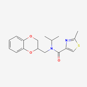 N-(2,3-dihydro-1,4-benzodioxin-2-ylmethyl)-N-isopropyl-2-methyl-1,3-thiazole-4-carboxamide