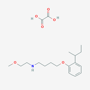 4-(2-butan-2-ylphenoxy)-N-(2-methoxyethyl)butan-1-amine;oxalic acid