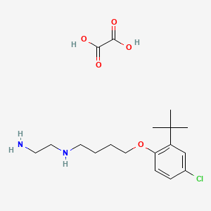 molecular formula C18H29ClN2O5 B4000101 N'-[4-(2-tert-butyl-4-chlorophenoxy)butyl]ethane-1,2-diamine;oxalic acid 