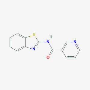 molecular formula C13H9N3OS B400013 N-(1,3-benzothiazol-2-yl)pyridine-3-carboxamide CAS No. 121189-78-4
