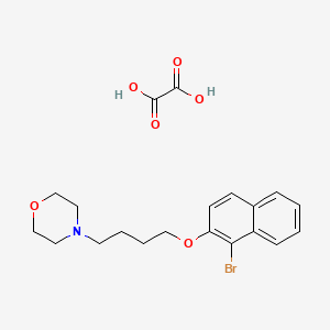 4-[4-(1-Bromonaphthalen-2-yl)oxybutyl]morpholine;oxalic acid