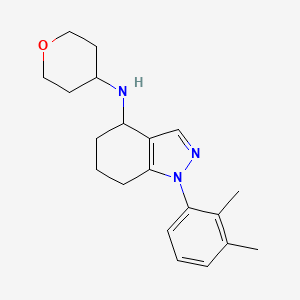 molecular formula C20H27N3O B4000144 1-(2,3-dimethylphenyl)-N-(tetrahydro-2H-pyran-4-yl)-4,5,6,7-tetrahydro-1H-indazol-4-amine 