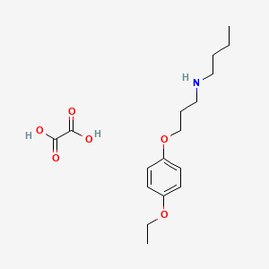 molecular formula C17H27NO6 B4000148 N-[3-(4-ethoxyphenoxy)propyl]butan-1-amine;oxalic acid 