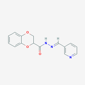 N'-(3-pyridinylmethylene)-2,3-dihydro-1,4-benzodioxine-2-carbohydrazide