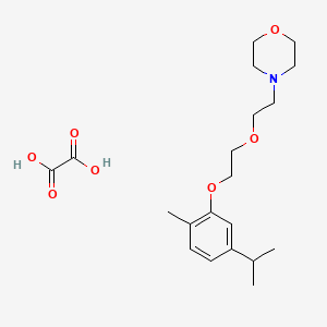 molecular formula C20H31NO7 B4000171 4-[2-[2-(2-Methyl-5-propan-2-ylphenoxy)ethoxy]ethyl]morpholine;oxalic acid 