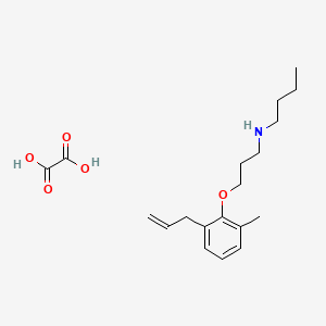 N-[3-(2-methyl-6-prop-2-enylphenoxy)propyl]butan-1-amine;oxalic acid