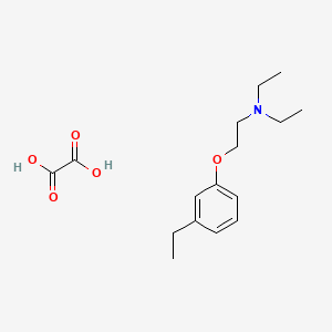 N,N-diethyl-2-(3-ethylphenoxy)ethanamine;oxalic acid