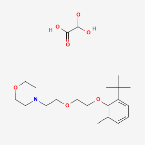 4-[2-[2-(2-Tert-butyl-6-methylphenoxy)ethoxy]ethyl]morpholine;oxalic acid