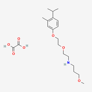 3-methoxy-N-[2-[2-(3-methyl-4-propan-2-ylphenoxy)ethoxy]ethyl]propan-1-amine;oxalic acid