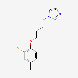 1-[4-(2-bromo-4-methylphenoxy)butyl]imidazole