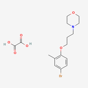 4-[3-(4-Bromo-2-methylphenoxy)propyl]morpholine;oxalic acid