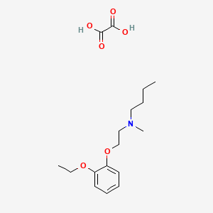 molecular formula C17H27NO6 B4000245 N-[2-(2-ethoxyphenoxy)ethyl]-N-methyl-1-butanamine oxalate 