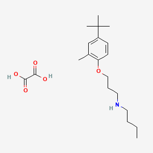 N-[3-(4-tert-butyl-2-methylphenoxy)propyl]butan-1-amine;oxalic acid