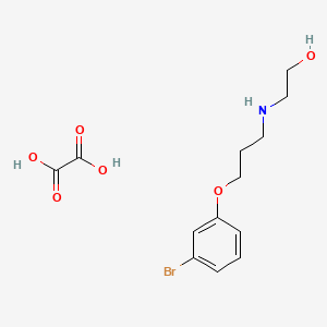 2-[3-(3-Bromophenoxy)propylamino]ethanol;oxalic acid