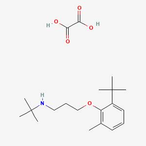 N-[3-(2-tert-butyl-6-methylphenoxy)propyl]-2-methylpropan-2-amine;oxalic acid