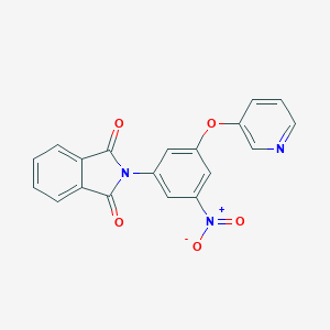 molecular formula C19H11N3O5 B400028 2-(3-Nitro-5-pyridin-3-yloxyphenyl)isoindole-1,3-dione 