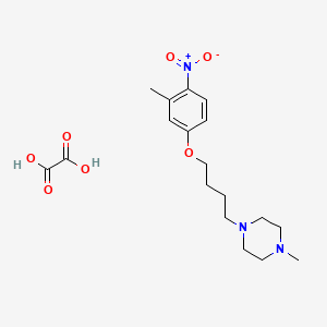 molecular formula C18H27N3O7 B4000283 1-methyl-4-[4-(3-methyl-4-nitrophenoxy)butyl]piperazine oxalate 