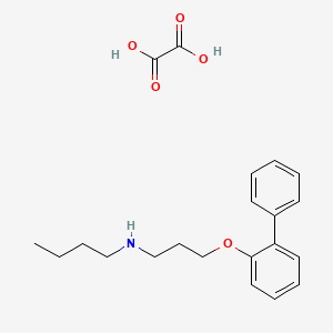 molecular formula C21H27NO5 B4000295 N-[3-(2-biphenylyloxy)propyl]-1-butanamine oxalate 