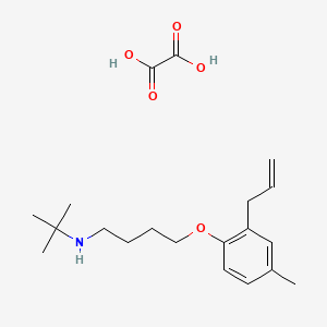 N-tert-butyl-4-(4-methyl-2-prop-2-enylphenoxy)butan-1-amine;oxalic acid