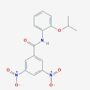 molecular formula C16H15N3O6 B400033 3,5-dinitro-N-(2-isopropoxyphenyl)benzamide 