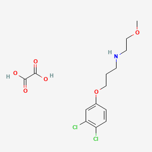 3-(3,4-dichlorophenoxy)-N-(2-methoxyethyl)propan-1-amine;oxalic acid