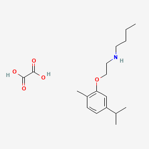 N-[2-(2-methyl-5-propan-2-ylphenoxy)ethyl]butan-1-amine;oxalic acid