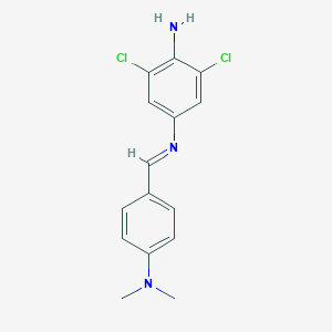 molecular formula C15H15Cl2N3 B400035 N-(4-amino-3,5-dichlorophenyl)-N-[4-(dimethylamino)benzylidene]amine 