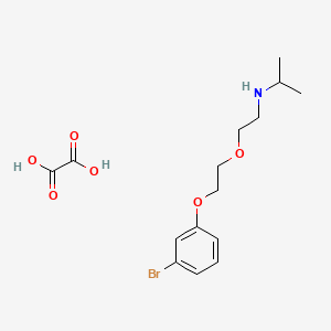 N-[2-[2-(3-bromophenoxy)ethoxy]ethyl]propan-2-amine;oxalic acid