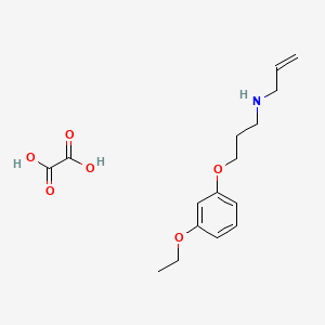 3-(3-ethoxyphenoxy)-N-prop-2-enylpropan-1-amine;oxalic acid