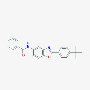 N-[2-(4-tert-butylphenyl)-1,3-benzoxazol-5-yl]-3-methylbenzamide