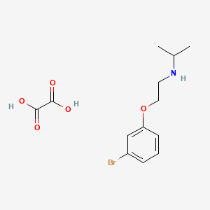 molecular formula C13H18BrNO5 B4000377 N-[2-(3-bromophenoxy)ethyl]-2-propanamine oxalate 