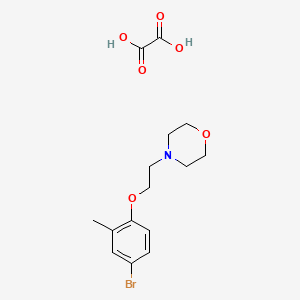 4-[2-(4-Bromo-2-methylphenoxy)ethyl]morpholine;oxalic acid