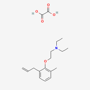 N,N-diethyl-2-(2-methyl-6-prop-2-enylphenoxy)ethanamine;oxalic acid