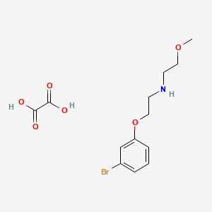 N-[2-(3-bromophenoxy)ethyl]-2-methoxyethanamine;oxalic acid