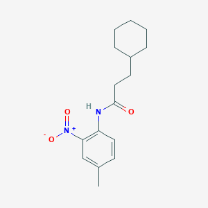 3-cyclohexyl-N-(4-methyl-2-nitrophenyl)propanamide