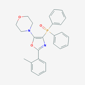 molecular formula C26H25N2O3P B400045 2-(2-Methylphenyl)-5-(4-morpholinyl)-1,3-oxazol-4-yl(diphenyl)phosphine oxide 