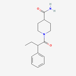 1-(2-Phenylbutanoyl)piperidine-4-carboxamide