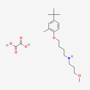 molecular formula C21H35NO6 B4000468 4-(4-tert-butyl-2-methylphenoxy)-N-(3-methoxypropyl)butan-1-amine;oxalic acid 