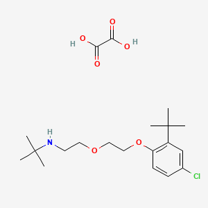 molecular formula C20H32ClNO6 B4000471 N-{2-[2-(2-tert-butyl-4-chlorophenoxy)ethoxy]ethyl}-2-methyl-2-propanamine oxalate 