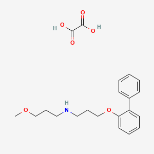 3-methoxy-N-[3-(2-phenylphenoxy)propyl]propan-1-amine;oxalic acid