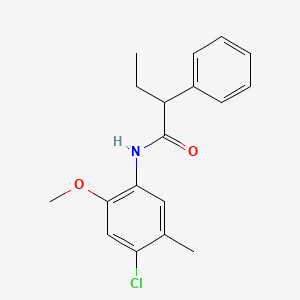 N-(4-chloro-2-methoxy-5-methylphenyl)-2-phenylbutanamide