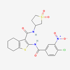 2-[(4-chloro-3-nitrobenzoyl)amino]-N-(1,1-dioxidotetrahydro-3-thienyl)-4,5,6,7-tetrahydro-1-benzothiophene-3-carboxamide