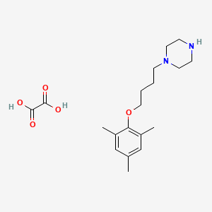 molecular formula C19H30N2O5 B4000528 1-[4-(mesityloxy)butyl]piperazine oxalate 