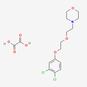 molecular formula C16H21Cl2NO7 B4000529 4-[2-[2-(3,4-Dichlorophenoxy)ethoxy]ethyl]morpholine;oxalic acid 