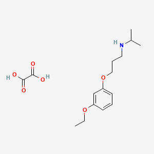 3-(3-ethoxyphenoxy)-N-propan-2-ylpropan-1-amine;oxalic acid