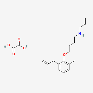 4-(2-methyl-6-prop-2-enylphenoxy)-N-prop-2-enylbutan-1-amine;oxalic acid