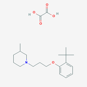 1-[3-(2-Tert-butylphenoxy)propyl]-3-methylpiperidine;oxalic acid