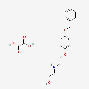 Oxalic acid;2-[2-(4-phenylmethoxyphenoxy)ethylamino]ethanol