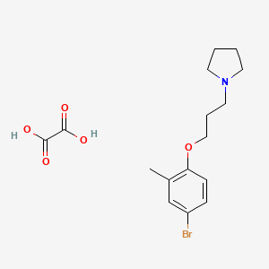 1-[3-(4-Bromo-2-methylphenoxy)propyl]pyrrolidine;oxalic acid